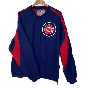 Official Chicago Cubs V Neck Pullover Jacket L MLB‎